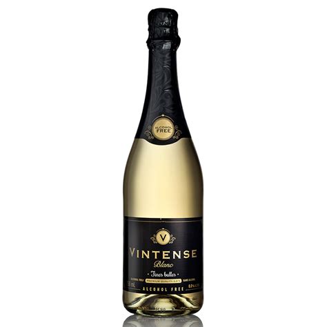 Vin spumant alb demisec Vintense, fara alcool 0.75 l